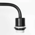 Steinhauer Staande lamp BLOEBA 1-vlams E27 IP20, zwart dimbaar