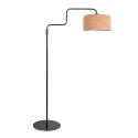 Steinhauer Staande lamp BLOEBA 1-vlams E27 IP20, zwart dimbaar