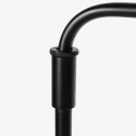 Steinhauer Staande lamp BLOEBA 1-vlams E27 IP20, zwart dimbaar