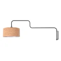 Steinhauer wall luminaire BLOEBA 1 flame E27 IP20, black dimmable