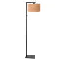 Steinhauer Staande lamp STANG 1-vlams E27 IP20, zwart dimbaar