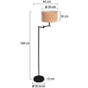 Mexlite floor lamp BELLA E27 IP20, dimmable