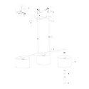 Steinhauer pendant luminaire STANG E27 IP20, dimmable