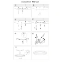 Steinhauer ceiling luminaire FLADY 2 flames IP20, steel dimmable