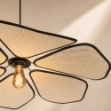 anne light & home Pendelarmatuur LUMAFLORA 1-vlams E27 IP20, zwart dimbaar
