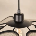 anne light & home Pendelarmatuur LUMAFLORA 1-vlams E27 IP20, zwart dimbaar