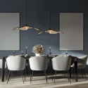 anne light & home Pendelarmatuur LUMAFLORA 1-vlams E27 IP20, zwart dimbaar