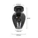 Mexlite Plafondarmatuur BLOEBA E27 IP20, dimbaar