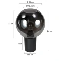 Mexlite table lamp SFERIO 1 flame E27 IP20, black dimmable