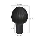 Mexlite table lamp SILURA 1 flame E27 IP20, black dimmable