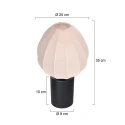Mexlite Tafelarmatuur BLOEBA E27 IP20, dimbaar