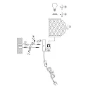 anne light & home wall luminaire MAZE E27 IP20, dimmable