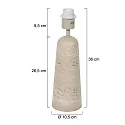 anne light & home Tafelarmatuur TRAVINO E27 IP20, dimbaar