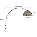 Steinhauer wall luminaire SPARKLED LIGHT E27 IP20, dimmable