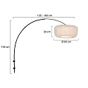 Steinhauer wall luminaire SPARKLED LIGHT E27 IP20, dimmable