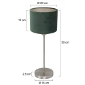 Mexlite Tafelarmatuur NOOR 1-vlams E27 IP20, staal dimbaar