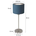 Mexlite Tafelarmatuur NOOR 1-vlams E27 IP20, staal dimbaar