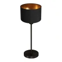 table lamp NOOR 1 flame E27 IP20, black dimmable
