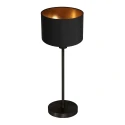 Mexlite table lamp NOOR 1 flame E27 IP20, black dimmable