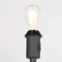 Mexlite Staande lamp NOOR 1-vlams E27 IP20, zwart dimbaar