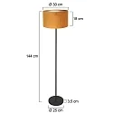 Mexlite floor lamp NOOR E27 IP20, dimmable
