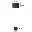 Mexlite Staande lamp NOOR E27 IP20, dimbaar