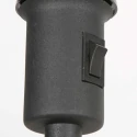 Mexlite Staande lamp NOOR 1-vlams E27 IP20, zwart dimbaar