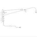 Steinhauer wall luminaire ELEGANT CLASSY E27 IP20, dimmable