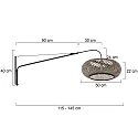 Steinhauer wall luminaire ELEGANT CLASSY E27 IP20, dimmable