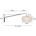 Steinhauer wall luminaire ELEGANT CLASSY E27 IP20, dimmable