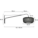 Steinhauer wall luminaire ELEGANT CLASSY E27 IP20, dimmable