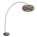 Mexlite arc luminaire SOLVA 1 flame E27 IP20, black dimmable