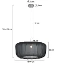 Steinhauer pendant luminaire SPARKLED LIGHT E27 IP20, dimmable