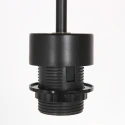 Pendelarmatuur NOX LIGHT 1-vlams E27 IP20, zwart dimbaar