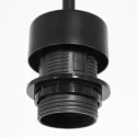 Steinhauer Pendelarmatuur NOX LIGHT 1-vlams E27 IP20, zwart dimbaar