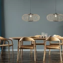 anne light & home pendant luminaire SILVA 1 flame E27 IP20, black dimmable