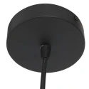anne light & home pendant luminaire ROPEX 1 flame E27 IP20, black dimmable