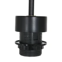 anne light & home pendant luminaire ROPEX 1 flame E27 IP20, black dimmable
