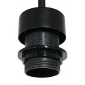 anne light & home pendant luminaire ROPEX 1 flame E27 IP20, black dimmable