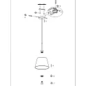 anne light & home Pendelarmatuur SPARKLED LIGHT E27 IP20, dimbaar