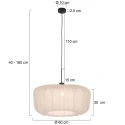 Steinhauer Pendelarmatuur SPARKLED LIGHT E27 IP20, dimbaar