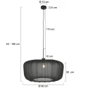 Steinhauer pendant luminaire SPARKLED LIGHT E27 IP20, dimmable