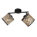 ceiling luminaire SUMBA 2 flames E14 IP20, black dimmable
