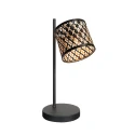 Mexlite table lamp SUMBA 1 flame E14 IP20, black dimmable