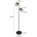 Mexlite Staande lamp SUMBA E14 IP20, dimbaar