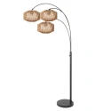 anne light & home floor lamp SPARKLED LIGHT 3 flames E27 IP20, black dimmable