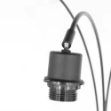 anne light & home floor lamp SPARKLED LIGHT 3 flames E27 IP20, black dimmable