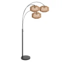 anne light & home floor lamp SPARKLED LIGHT 3 flames E27 IP20, black dimmable