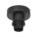 anne light & home Plafondarmatuur ROPEX 1-vlams E27 IP20, zwart dimbaar