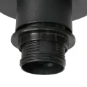 anne light & home Plafondarmatuur ROPEX 1-vlams E27 IP20, zwart dimbaar
